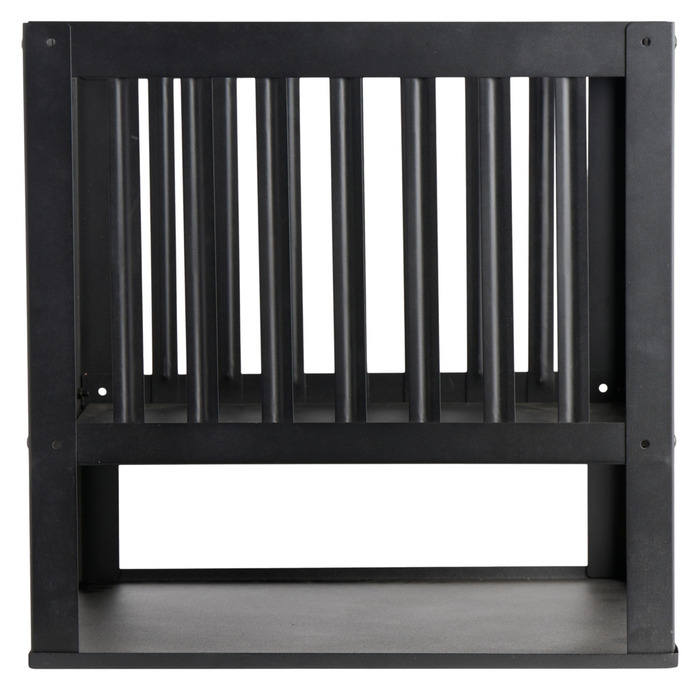 Eldstad 40 x 40 x 40 cm Svart Dangrill